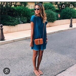 Aritzia Wilfred Free Nori Denim Dress